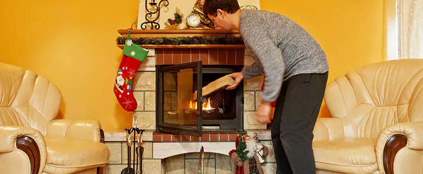 Rusted Metal Fireplace Restoration in Tukwila, Washington